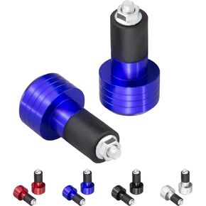 Amavoler 22mm Motorcycle Handlebar Hand Grip End Cap, End Slider Cap Plug Aftermarket Parts Universal Fit for 7/8 Inch Bike Motorcycle Hand Bar Grips.2Pcs.