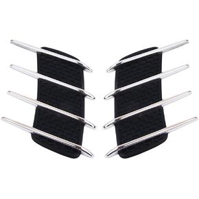 Leadigol 2PCS Side Air Flow Vent,Car Exterior Hood Side Air Intake Flow Vent Decorative Hood Side Air Net Door Sticker for Car in Kuwait