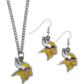 مجموعة أقراط متدلية وقلادة سلسلة من Siskiyou NFL للجنسين للبالغين in Kuwait