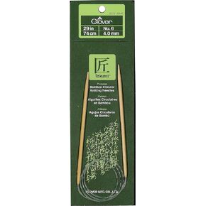 Clover 3016/29-06 Takumi Bamboo Circular 29-Inch Knitting Needles, Size 6