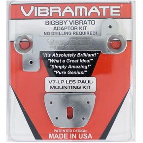 Vibramate V7-LP Mounting Kit for Bigsby B7 Carved Top Les Paul Guitars, Chrome