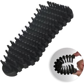 Barbell Cleaning Brush, barebells Nylon Brush,Weightlifting Bar Flexible Cleaner,for Cleaning of The Barbell and Will not Cause Surface Damage on Any bar(Black 1Pcs)