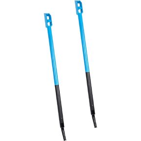 Mimanchi Combination Winch Bar,Square Head,Non-Slip Handle,40"Carbon-Steel Winch Bar for Flatbed Trailer Winches and Trucks,2 Pack,Black LightBlue