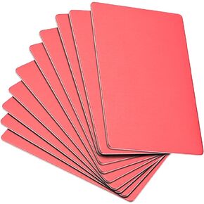 uxcell Blank Metal Card 100x60x1mm Anodized Aluminum Plate for DIY Laser Printing Engraving Black 10 Pcs