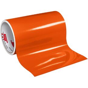 12" x 10 Ft Roll of Glossy Oracal 651 Orange Vinyl for Craft Cutters and Vinyl Sign Cutters