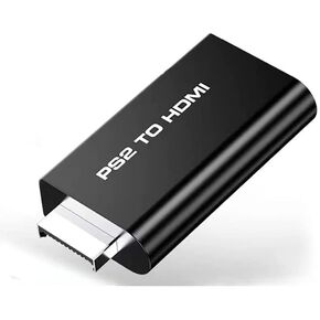 PS2 to HDMI Converter Adapter, Video Converter PS2 to HDMI Converter with 3.5mm Audio Output for HDTV HDMI Monitor Supports All PS2 Display Modes