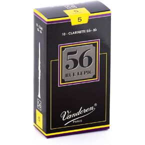 Vandoren CR505 Bb Clarinet 56 Rue Lepic Reeds Strength 5; Box of 10