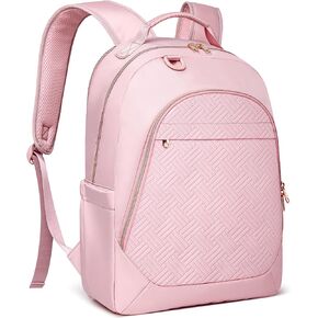 Fasrom Laptop Backpack 15.6 Inch College Bookbag with USB Charging Hole for Women, Lightweight Travel Backpack Carry on Computer Bag for Work Business, Black(Patent Design, Empty Bag Only)