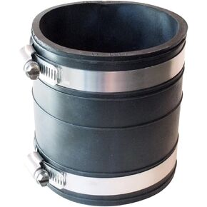 Fernco P1060-33 Flexible PVC Coupling For 3" Plastic Socket to Socket Plumbing Connections
