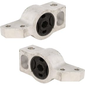 TRQ Front Lower Control Arm Rearward Bushing Bracket Pair Compatible with Passat Tiguan CC