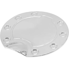 Chrome Fuel Tank Cap, Fuel Gas Door Cover Replacement for Ford F150 2004-2008