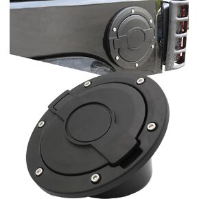 PKEDUO Green Gas Cap Cover Fuel Filler Door Cover Compatible with 2007-2017 Wrangler JK JKU 2/4-DOOR(NOT FOR 2018+ JL MODELS)