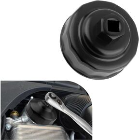 64.3mm Oil Filter Wrench Tool with 14 Flutes,Oil Filter Removal Tool for 3/8" Ratchet Drive,Oil Filter Remover Tool Compatible with Toyota Lexus Scion Car Accessories (64.3mm)