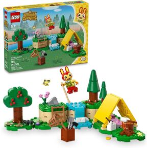 LEGO Animal Crossing Bunnie’s Outdoor Activities Buildable Creative Playset for Kids, Includes Video Game Toy Rabbit Minifigure and Tent, Animal Crossing Toy for Girls and Boys Aged 6 and Up, 77047