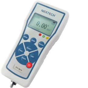 Nextech DFS100 (100N/22lbf/10kgf) Digital Force Gauge, Push Pull Gauge, Peak/Track Mode, Invert Display, Pass/Fail LED, USB Output, Back-Lit Graphic LCD, Metal Enclosures