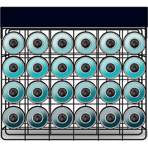 Skywin-Spray Can Holder, Matte Black Spray Bottle Holder Wall Mount, Graffiti Spray Can Organizer, Acrylic Spray Paint Can Holder with a Removable Name Board For Art Supply Storage Organizer