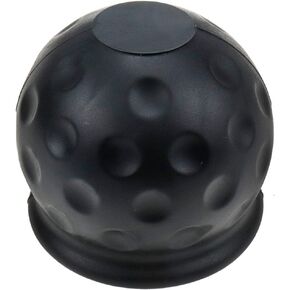 Modengzhe 2.5-Inch Diameter Universal Trailer Ball Cover, Black PVC Golf Ball Shape Towing Hitch Cover for Towing Car Tow Bar Van Vehicles