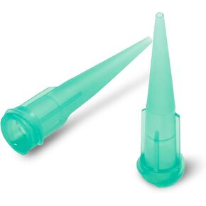 Zorveiio 50 Pack 18Ga 1.18 Inch Blunt Tip Dispensing Neddle,Green Plastic Syringe Blunt Tip Neddle,Tapered Luer Lock Dispensing Needles for Industrial Use