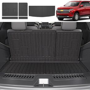 حصيرة مسند الظهر Xipoo متوافقة مع 2022 2023 2024 Chevy Tahoe GMC Yukon بديل واقي المقعد الخلفي لعام 2022 2023 2024 Chevy Tahoe GMC Yukon (حصيرة مسند الظهر) in Kuwait