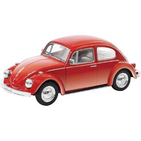 Kinsmart Red 1967 Classic Die Cast Volkwagen Beetle Toy with Pull Back Action for unisex