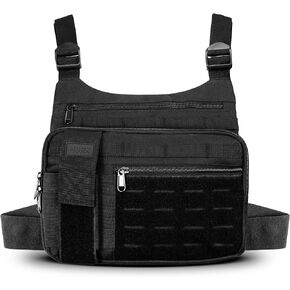 MVRK Water Resistant Chest Pack - Running Bag For Workouts, Running Phone Holder With Extra Storage, Lightweight Running Vest, Running Backpack