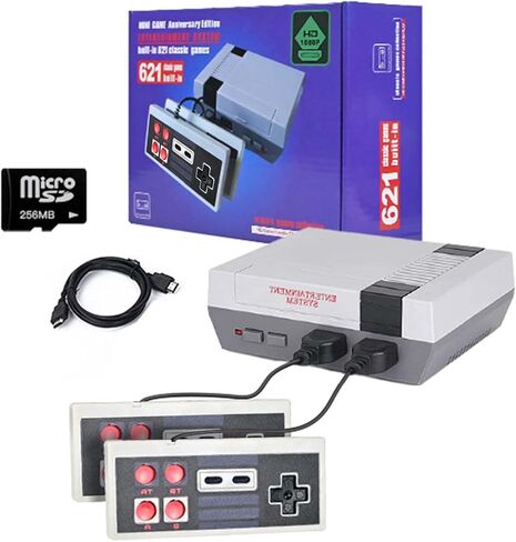 Mihiliring Retro Game Console, 4K HD Video Game Console Built-in 621 Old Games Save & Download Games with TF, Plug and Play HDIM Output Retro Gaming Console for Kids, Adult as Gift in Kuwait