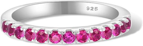YIFSIY Stackable Ring 925 Sterling Silver Stacking Rings for Women Eternity Cubic Zirconia Ring in Saudi Arabia