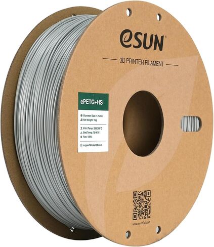 eSUN خيوط PETG مطورة عالية السرعة 1.75 مم، خيوط طابعة ثلاثية الأبعاد عالية المتانة سريعة PETG للطباعة السريعة، بكرة 1 كجم (2.2 رطل) خيوط طباعة ثلاثية الأبعاد للطابعات ثلاثية الأبعاد، أسود خالص in Kuwait
