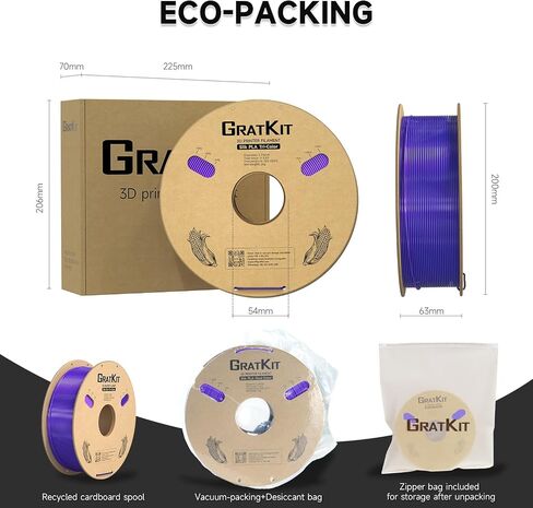 Silk Dual Color PLA Filament, Coextrusion PLA Filament 1.75mm, +/-0.03mm, 1KG/Roll, Silk PLA Black & Gold in Saudi Arabia