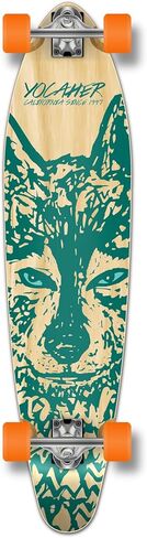 Yocaher Spirit Wolf Longboard Complete Skateboard Cruiser - Available in All Shapes in Kuwait