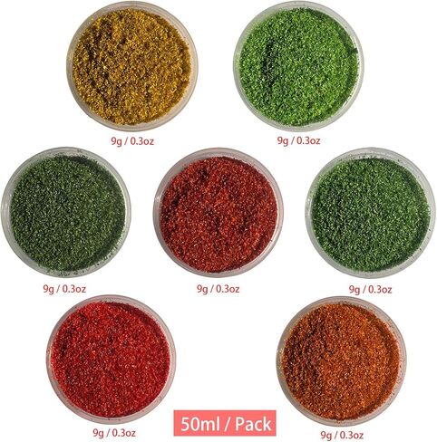 كايواي 7 ألوان واقعية لأوراق الشجر المصغرة نموذج أوراق محاكاة أوراق الشجر DIY للسكك الحديدية الجنية حديقة محاكاة الكرمة لحديقة الجنية ديوراما مشهد المناظر الطبيعية in Kuwait