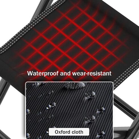 CALIDAKA Camping Stool Outdoor Camping Folding Chair Small Portable Beach Heavy-Duty,Mini Lightweight Slacker Chair for Outdoor Camping Hiking Fishing Traveling Picnic(Black) in Saudi Arabia