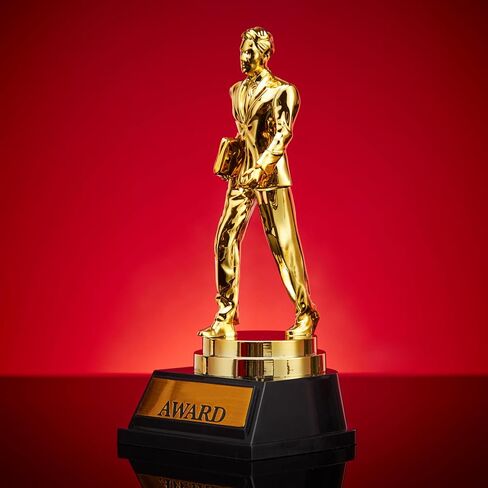JOYIN Award Trophy, Custom Engraved Appreciation Trophy for Best Salesman, Dunder Mifflin Memorabilia, Gag Gift for Work Office in Saudi Arabia