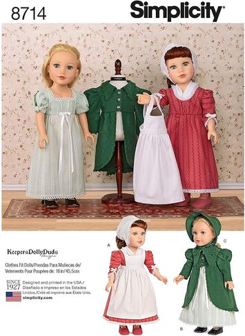 Simplicity Creative Patterns 18" Doll Clothes Pattern in Saudi Arabia