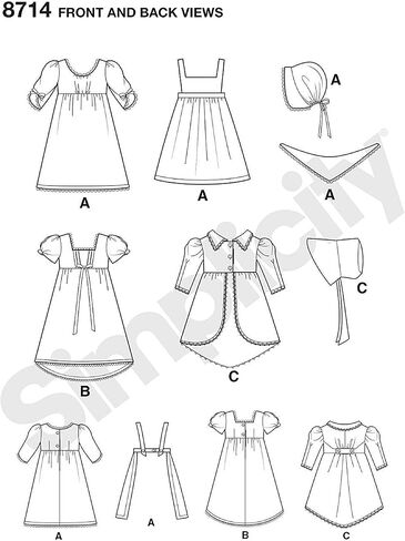 Simplicity Creative Patterns 18" Doll Clothes Pattern in Saudi Arabia
