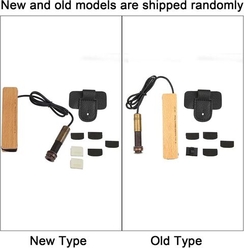 Wood Guitar Pickup, Portable Closed Guitar Pickup Wooden Passive Magnetic External Pickup 6.35mm Plug for Acoustic Folk Guitar in Saudi Arabia