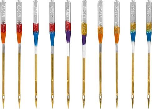 SINGER Universal Regular & Ball Point Titanium Sewing Machine Needles, Sizes 80/12, 90/14, 100/16-10 Count in Saudi Arabia