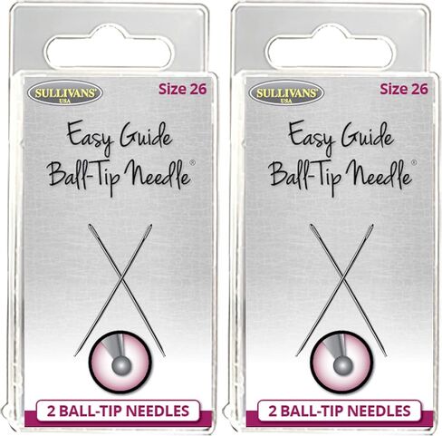 The Easy Guide Ball-Tip Needles Size 26 and Size 28 Bundle, 4 Packages, 8 Needles in Saudi Arabia