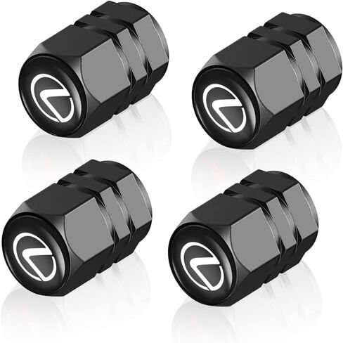 MAISUY Tire Valve Caps, Valve Stem Caps for TRD Racing Development Sequoia Tundra Tacoma 4Runner PRO, Car Tire Caps for Corrosion Resistant Leak-Proof Car Accessories, Black in Saudi Arabia