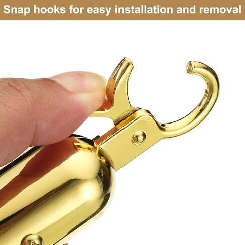 حبل عمود مخملي أحمر بطول 5 أقدام من باتيكل، 4 قطع من حبل حاجز التحكم في الحشود مع خطافات المفاجئة للأعمدة ومقسم طابور مسرح الفندق، ذهبي in Kuwait