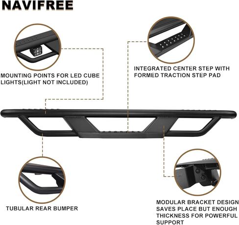 المصد الخلفي الأنبوبي NAVIFREE مناسب لـ 2016-2023 Can-Am Defender in Kuwait