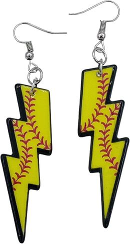 Softball Earrings for Girls - Volleyball Earrings for Women - Baseball Mom Earrings - Basketball Earrings for Mom - Football Jewelry - Softball Stuff - Football Earrings in Saudi Arabia