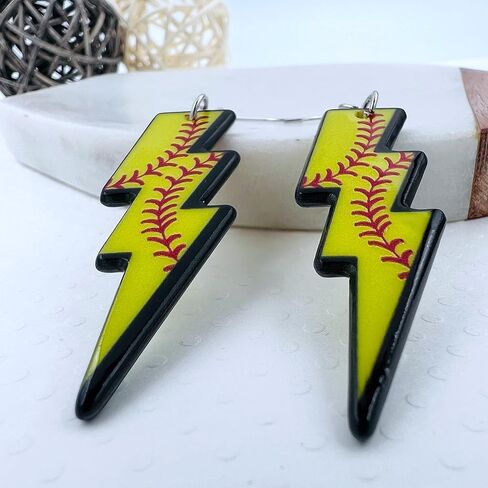 Softball Earrings for Girls - Volleyball Earrings for Women - Baseball Mom Earrings - Basketball Earrings for Mom - Football Jewelry - Softball Stuff - Football Earrings in Saudi Arabia