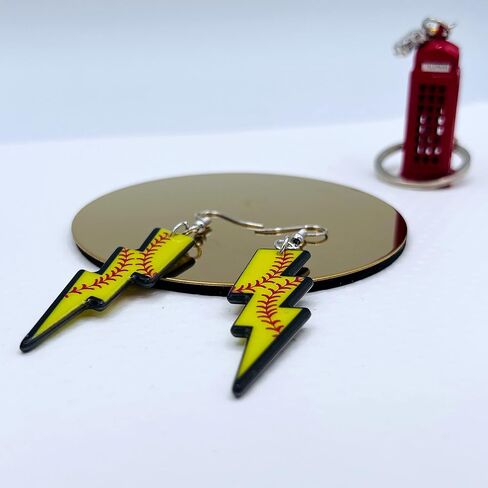Softball Earrings for Girls - Volleyball Earrings for Women - Baseball Mom Earrings - Basketball Earrings for Mom - Football Jewelry - Softball Stuff - Football Earrings in Saudi Arabia