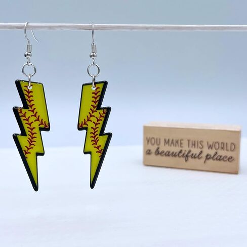 Softball Earrings for Girls - Volleyball Earrings for Women - Baseball Mom Earrings - Basketball Earrings for Mom - Football Jewelry - Softball Stuff - Football Earrings in Saudi Arabia