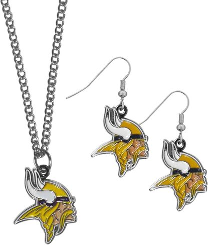 مجموعة أقراط متدلية وقلادة سلسلة من Siskiyou NFL للجنسين للبالغين in Kuwait