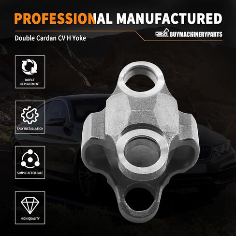 Driveshaft Double Cardan CV H Yoke 2-26-497 Center Yoke N2-26-367 CV H Yoke for 1330 Series U-Joint Compatible with ​JEEP CJ5-8, Wrangler, Cherokee in Saudi Arabia