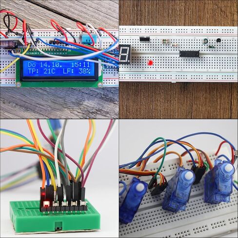 MECCANIXITY Female to Female 40Pin Breadboard Jumper Wire 2.54mm Pitch Ribbon Cable 50cm Long Electronics Breadboard Ribbon Cables for Breadboard Electronic Projects Pack of 2 in Saudi Arabia