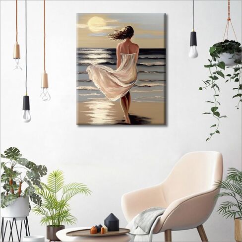 TUMOVO Paint by Numbers Flowers, Abstract Colored Petal Paint by Number for Adults, Easy Paint by Numbers Kits on Canvas Drawing Paintwork with Paintbrushes 16x20 inches (Frameless) in Saudi Arabia