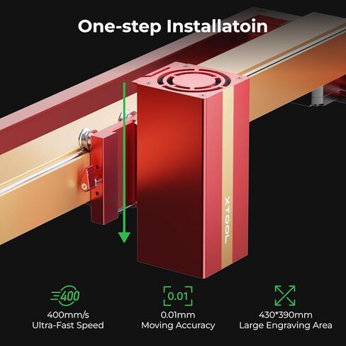 وحدة ليزر بالأشعة تحت الحمراء xTool 1064 نانومتر لـ D1 Pro، نقطة ليزر فائقة الدقة 0.03 مم، رأس ليزر بقوة 15 كيلو وات للهدايا الشخصية وصياغة المجوهرات، للمعادن والذهب والفضة والمجوهرات والألومنيوم والبلاستيك... in Kuwait